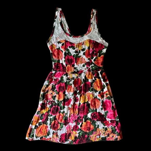 Kirra Floral Dress with Lace Detail, Size Medium Tank Dress, Pacsun - Picture 5 of 14
